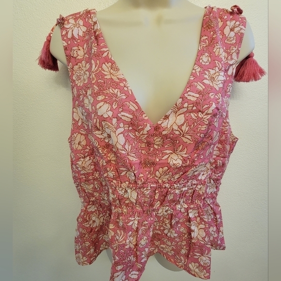 J. Crew Sleeveless V Neck Blouse - Picture 1 of 5